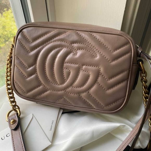 ❗️SOLD❗️Gucci mini marmont bag- dusty pink - Picture 3 of 10
